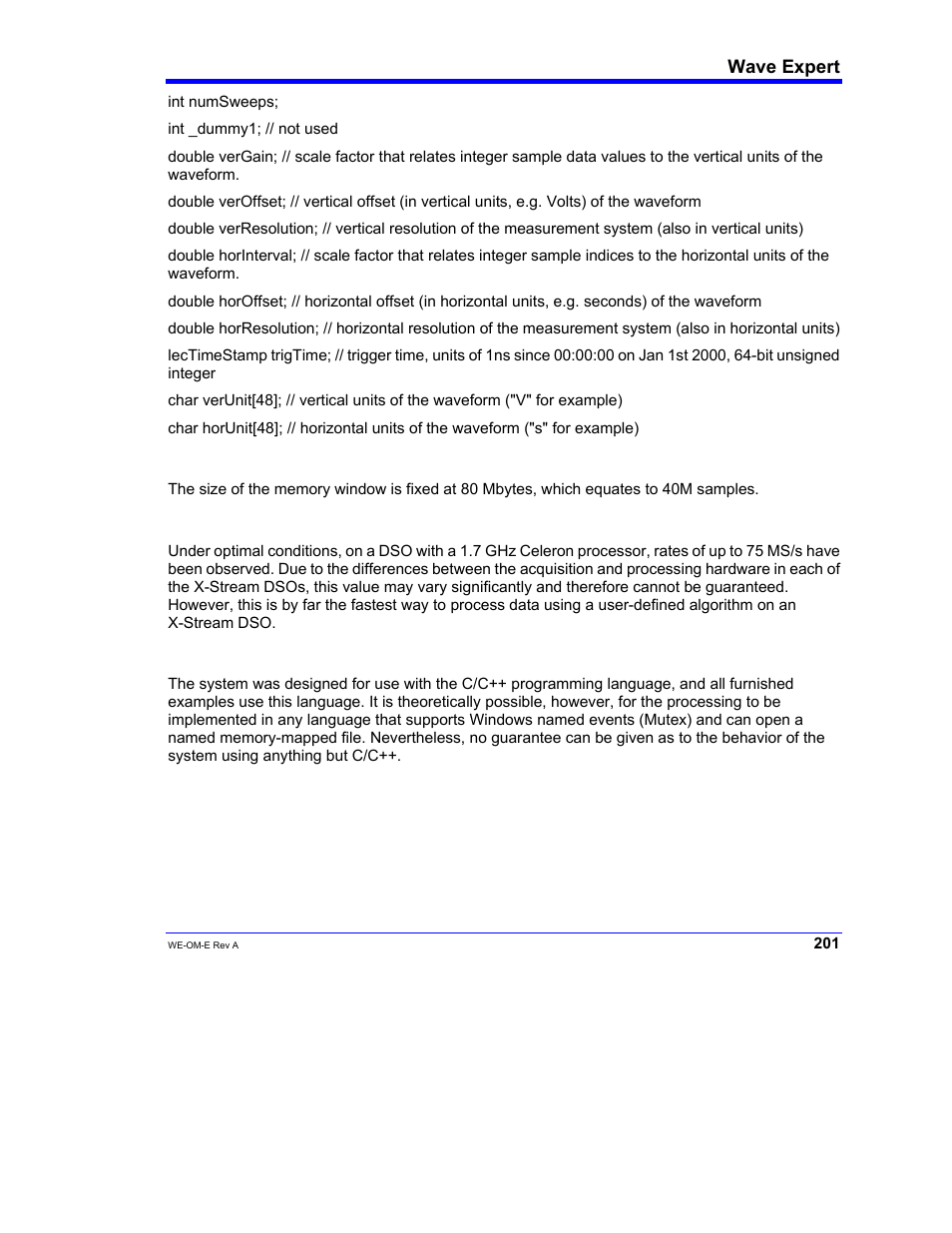 Teledyne LeCroy WaveExpert 100H Operators Manual User Manual | Page 203 / 348