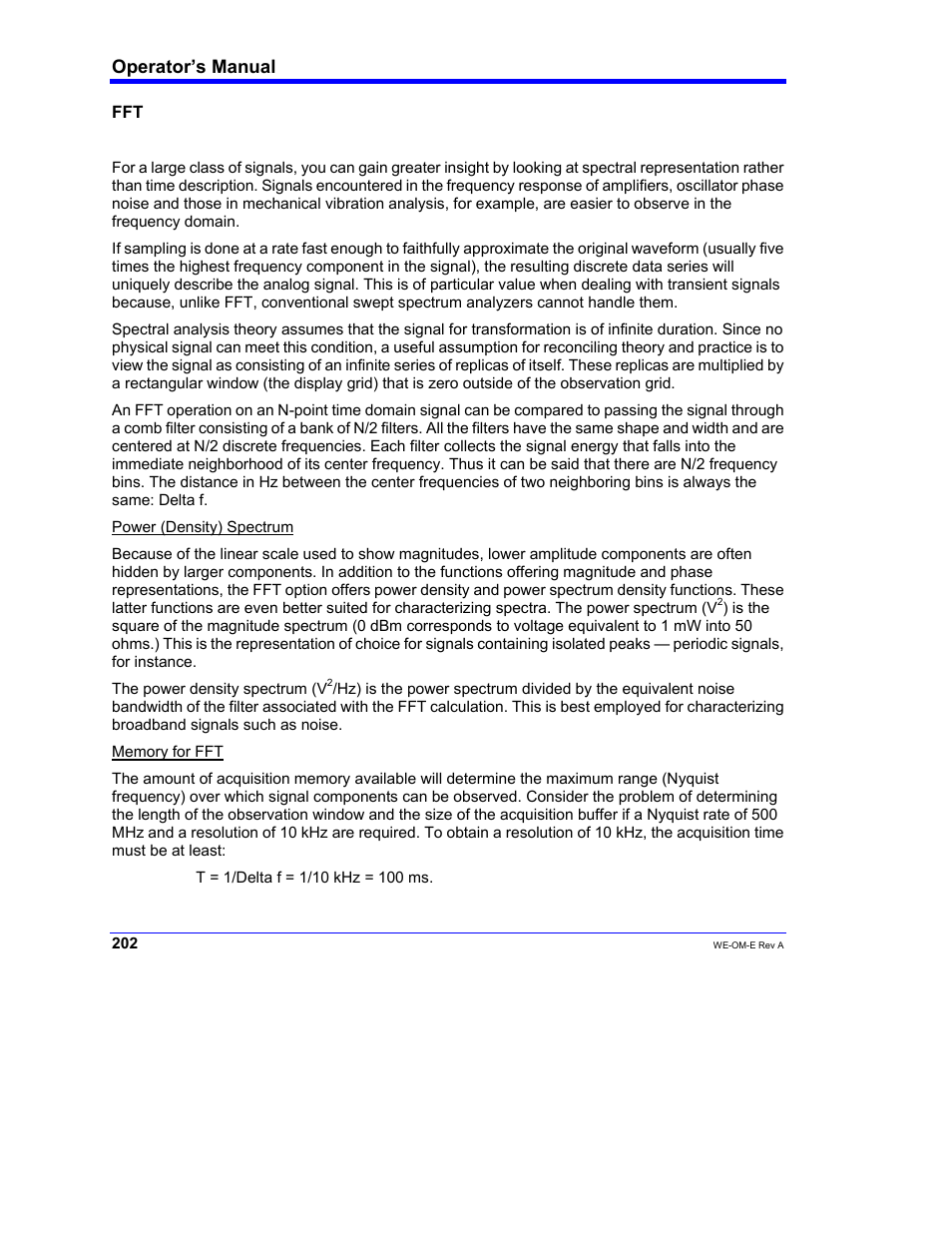 Operator’s manual | Teledyne LeCroy WaveExpert 100H Operators Manual User Manual | Page 204 / 348