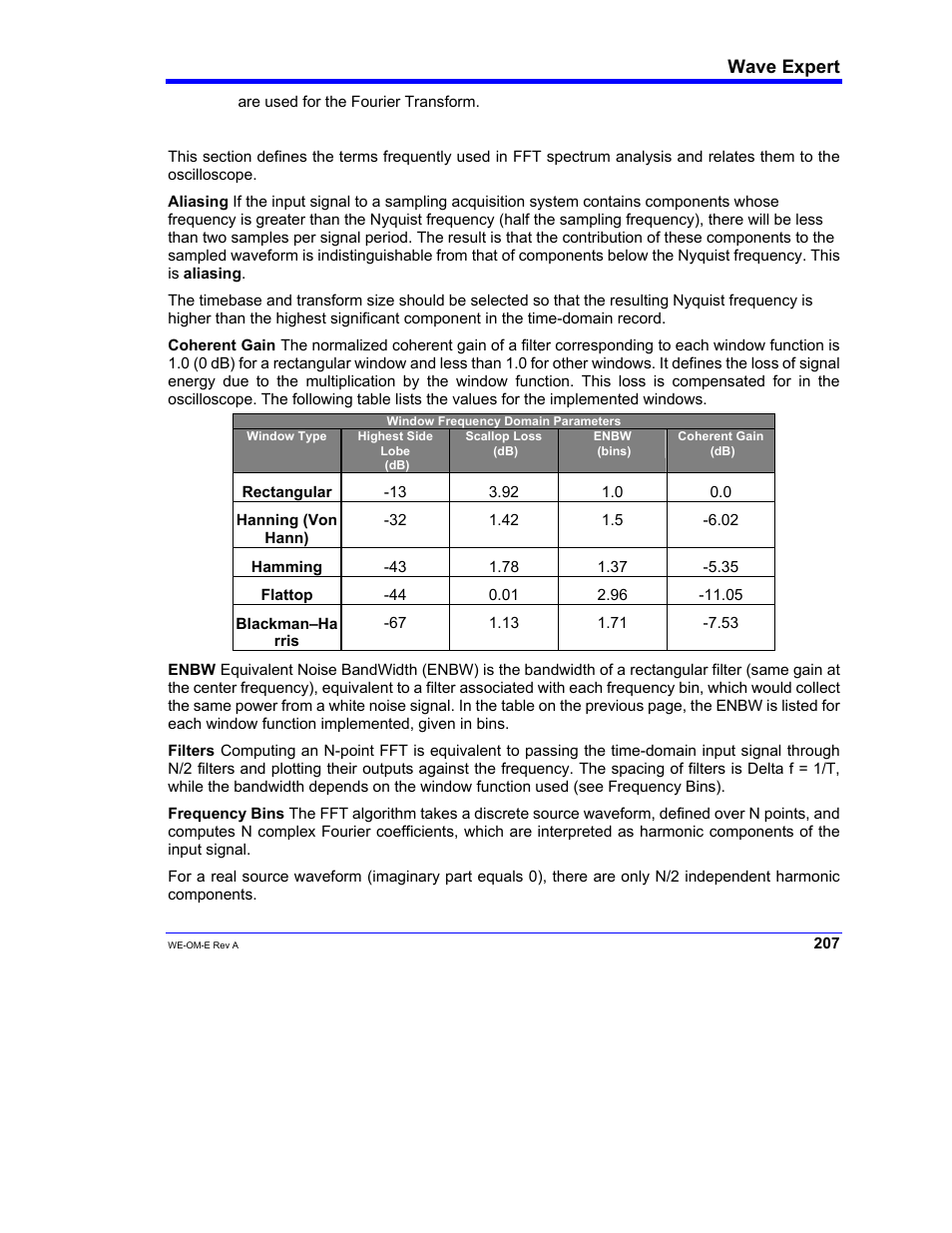 Wave expert | Teledyne LeCroy WaveExpert 100H Operators Manual User Manual | Page 209 / 348