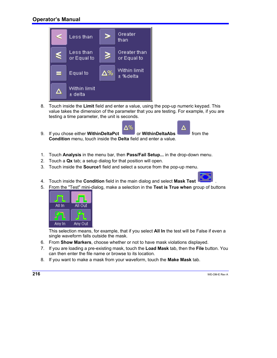 Teledyne LeCroy WaveExpert 100H Operators Manual User Manual | Page 218 / 348