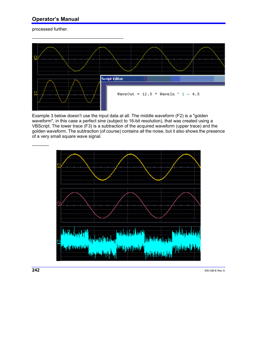 Operator’s manual | Teledyne LeCroy WaveExpert 100H Operators Manual User Manual | Page 244 / 348