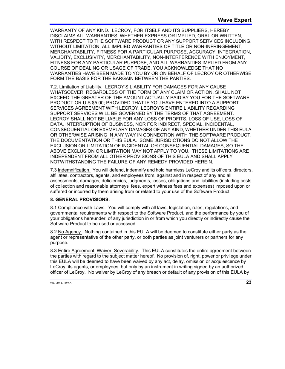 Teledyne LeCroy WaveExpert 100H Operators Manual User Manual | Page 25 / 348