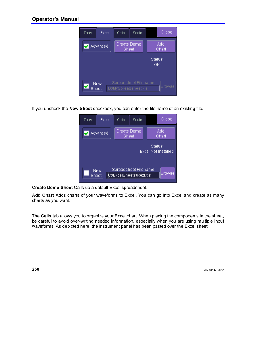 Operator’s manual | Teledyne LeCroy WaveExpert 100H Operators Manual User Manual | Page 252 / 348