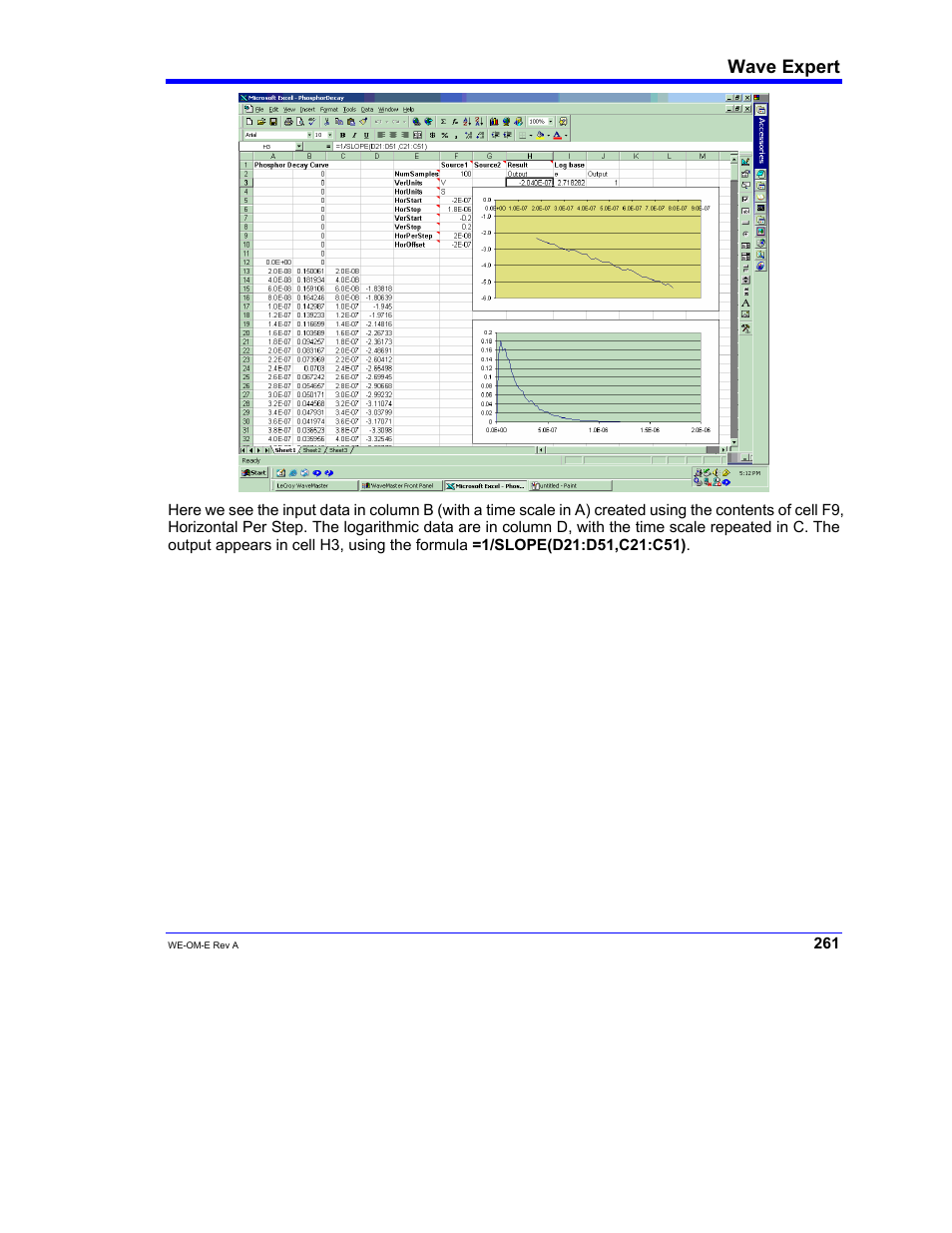 Wave expert | Teledyne LeCroy WaveExpert 100H Operators Manual User Manual | Page 263 / 348