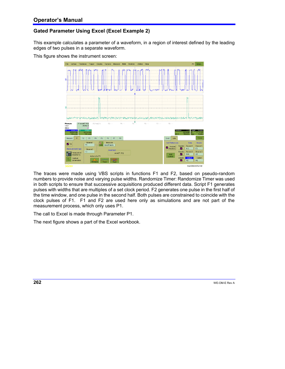 Operator’s manual | Teledyne LeCroy WaveExpert 100H Operators Manual User Manual | Page 264 / 348