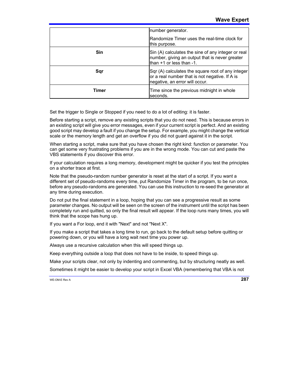 Teledyne LeCroy WaveExpert 100H Operators Manual User Manual | Page 289 / 348