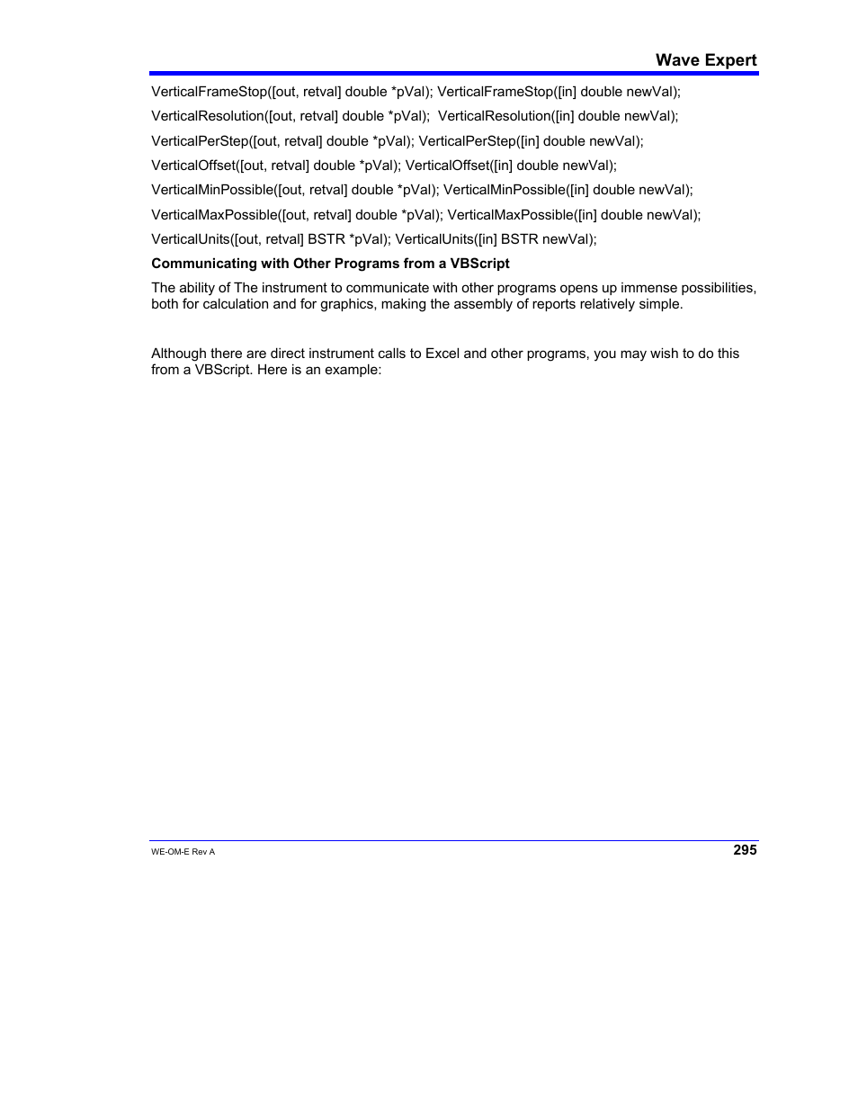 Teledyne LeCroy WaveExpert 100H Operators Manual User Manual | Page 297 / 348