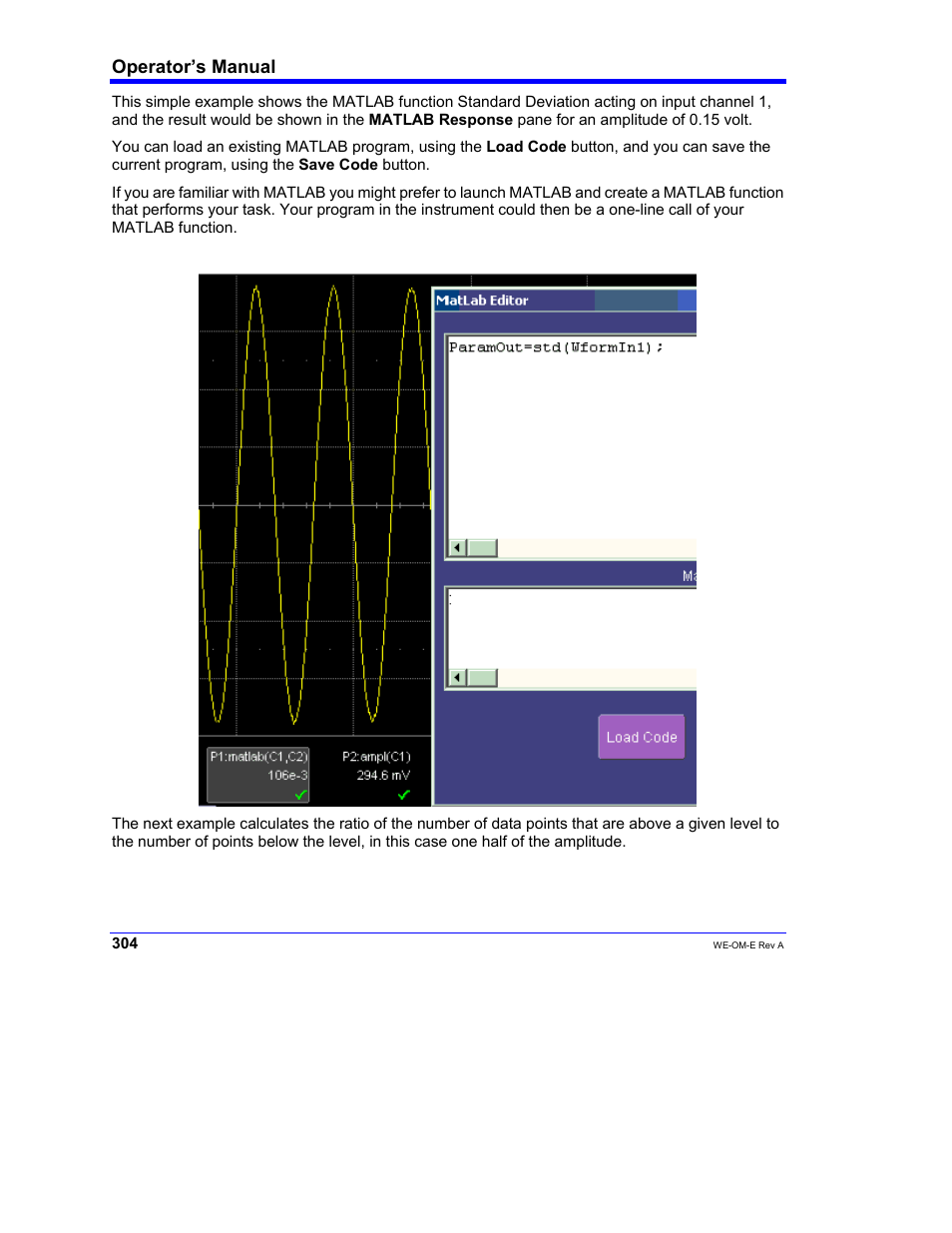 Operator’s manual | Teledyne LeCroy WaveExpert 100H Operators Manual User Manual | Page 306 / 348