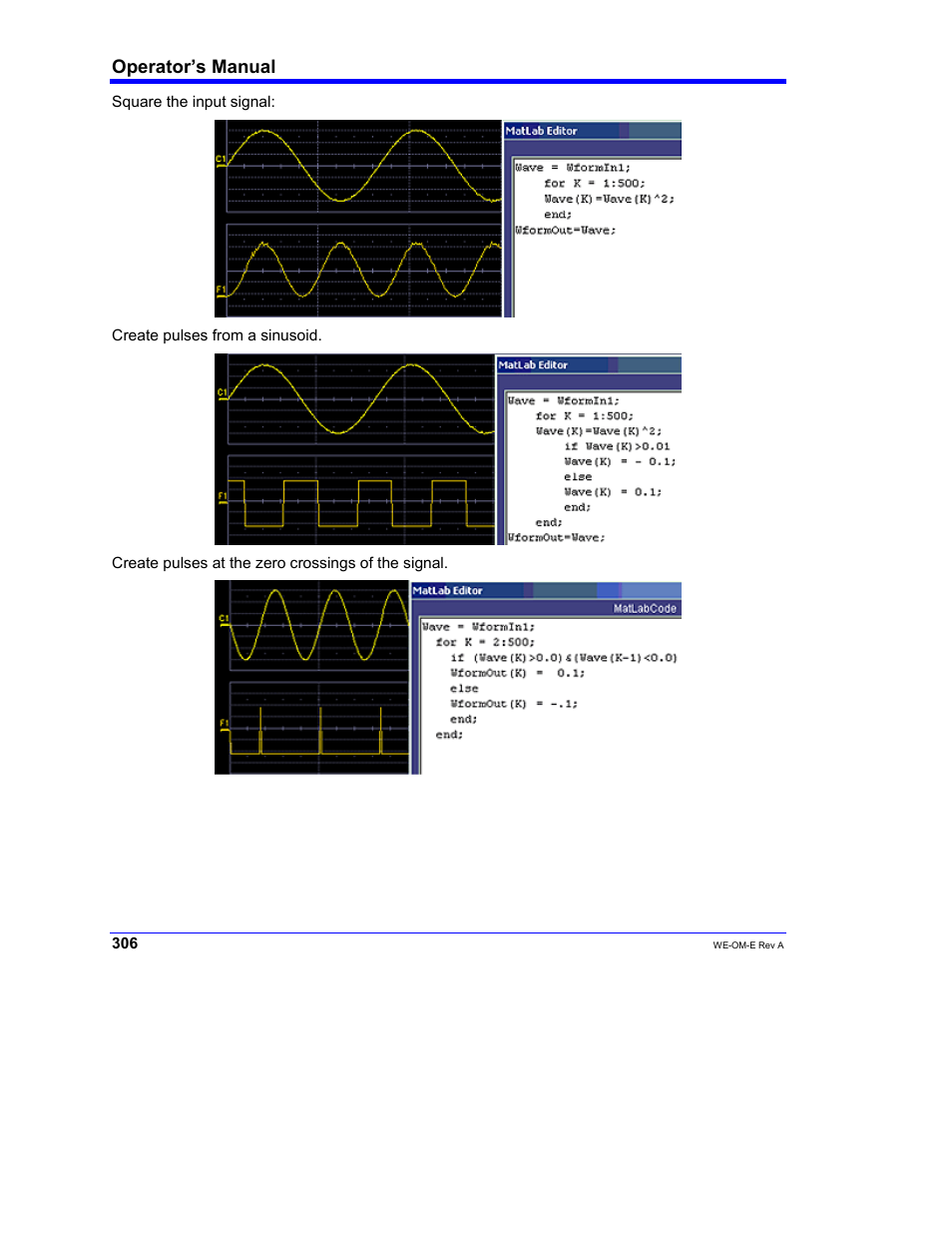 Operator’s manual | Teledyne LeCroy WaveExpert 100H Operators Manual User Manual | Page 308 / 348