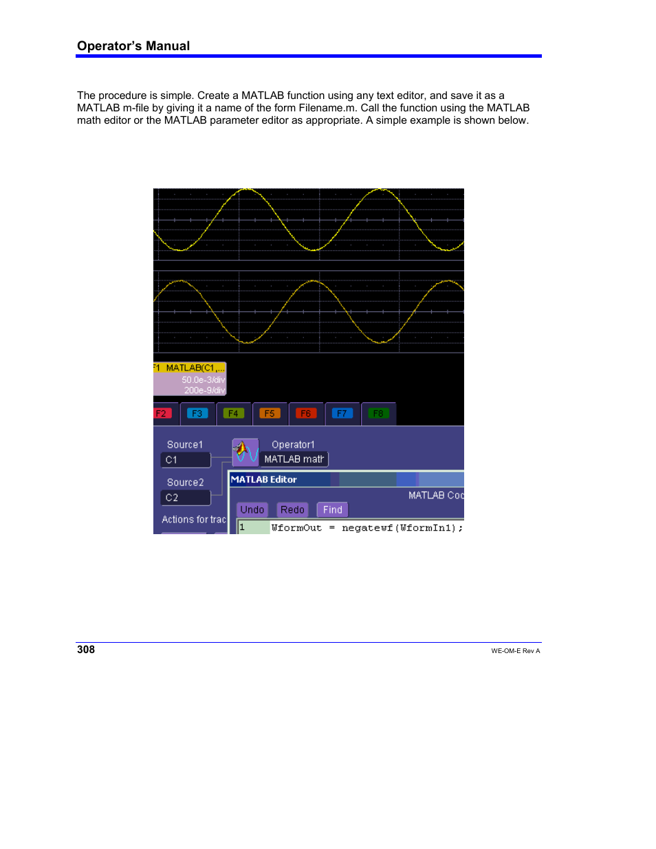 Operator’s manual | Teledyne LeCroy WaveExpert 100H Operators Manual User Manual | Page 310 / 348