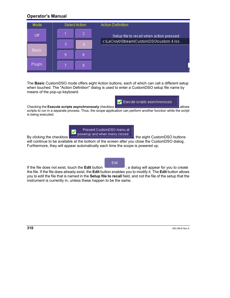 Operator’s manual | Teledyne LeCroy WaveExpert 100H Operators Manual User Manual | Page 312 / 348