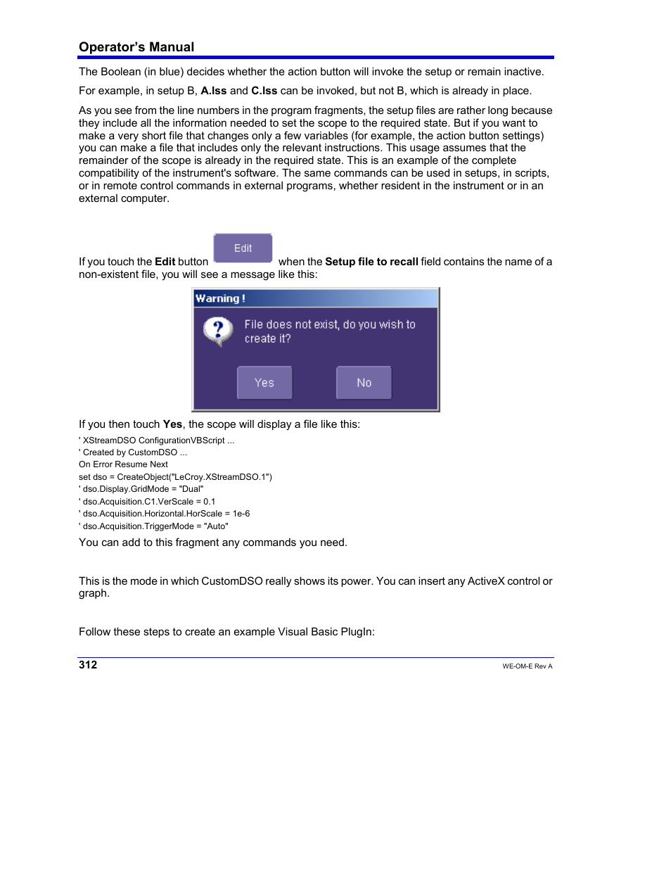 Teledyne LeCroy WaveExpert 100H Operators Manual User Manual | Page 314 / 348