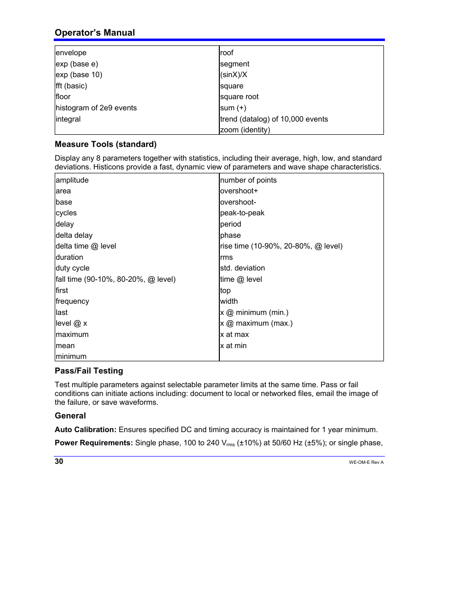 Teledyne LeCroy WaveExpert 100H Operators Manual User Manual | Page 32 / 348