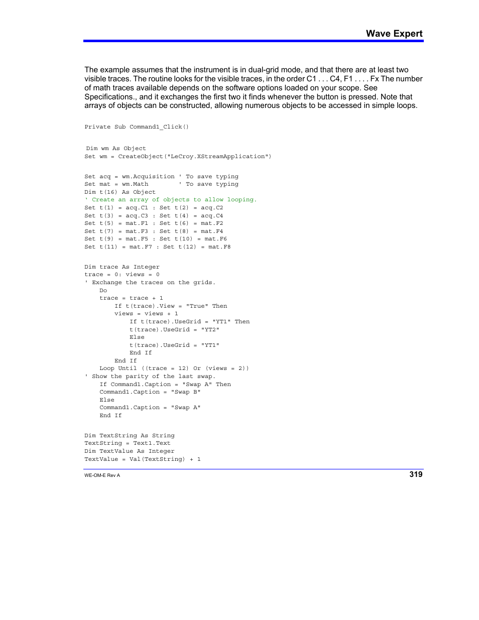 Teledyne LeCroy WaveExpert 100H Operators Manual User Manual | Page 321 / 348