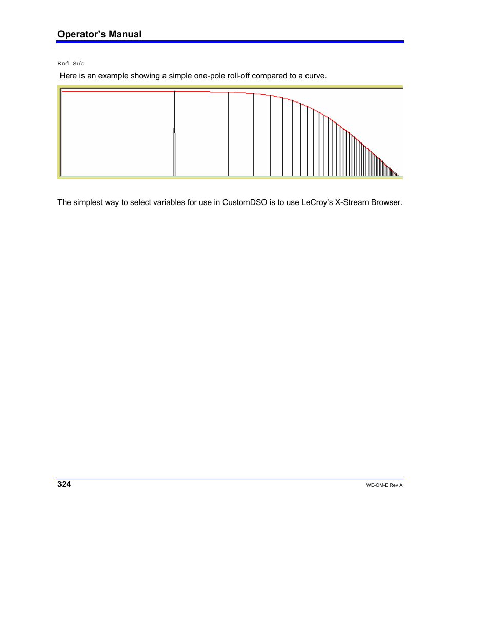 Operator’s manual | Teledyne LeCroy WaveExpert 100H Operators Manual User Manual | Page 326 / 348