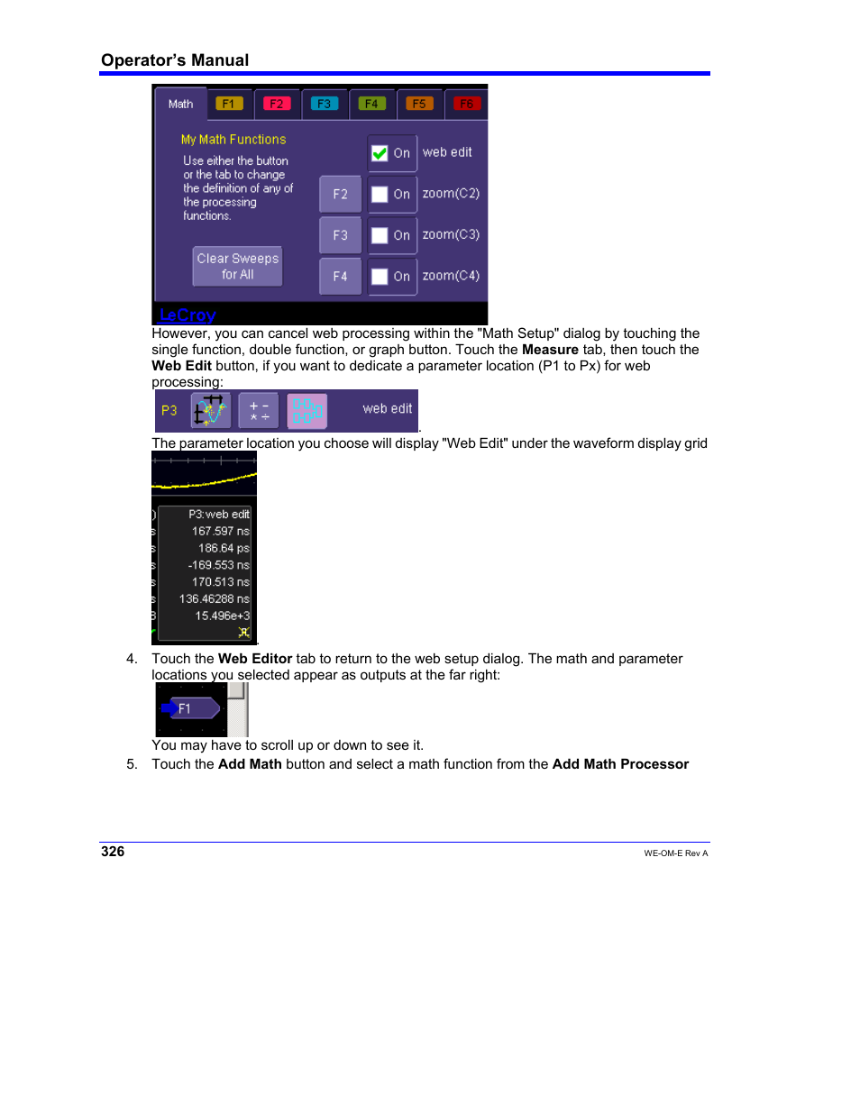 Teledyne LeCroy WaveExpert 100H Operators Manual User Manual | Page 328 / 348