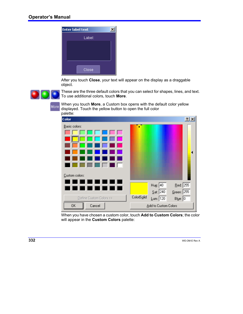 Operator’s manual | Teledyne LeCroy WaveExpert 100H Operators Manual User Manual | Page 334 / 348