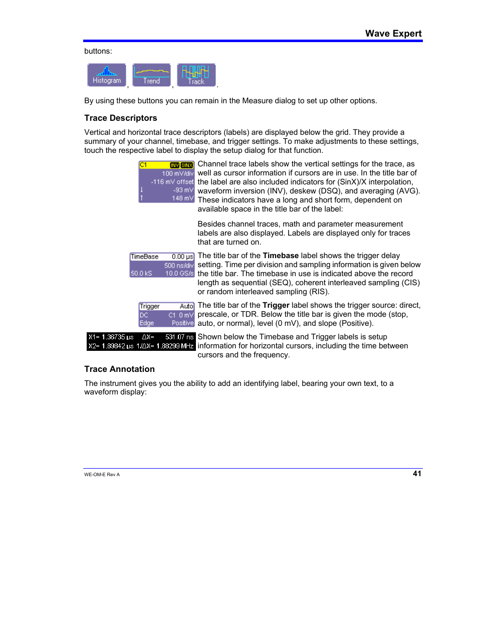 Teledyne LeCroy WaveExpert 100H Operators Manual User Manual | Page 43 / 348