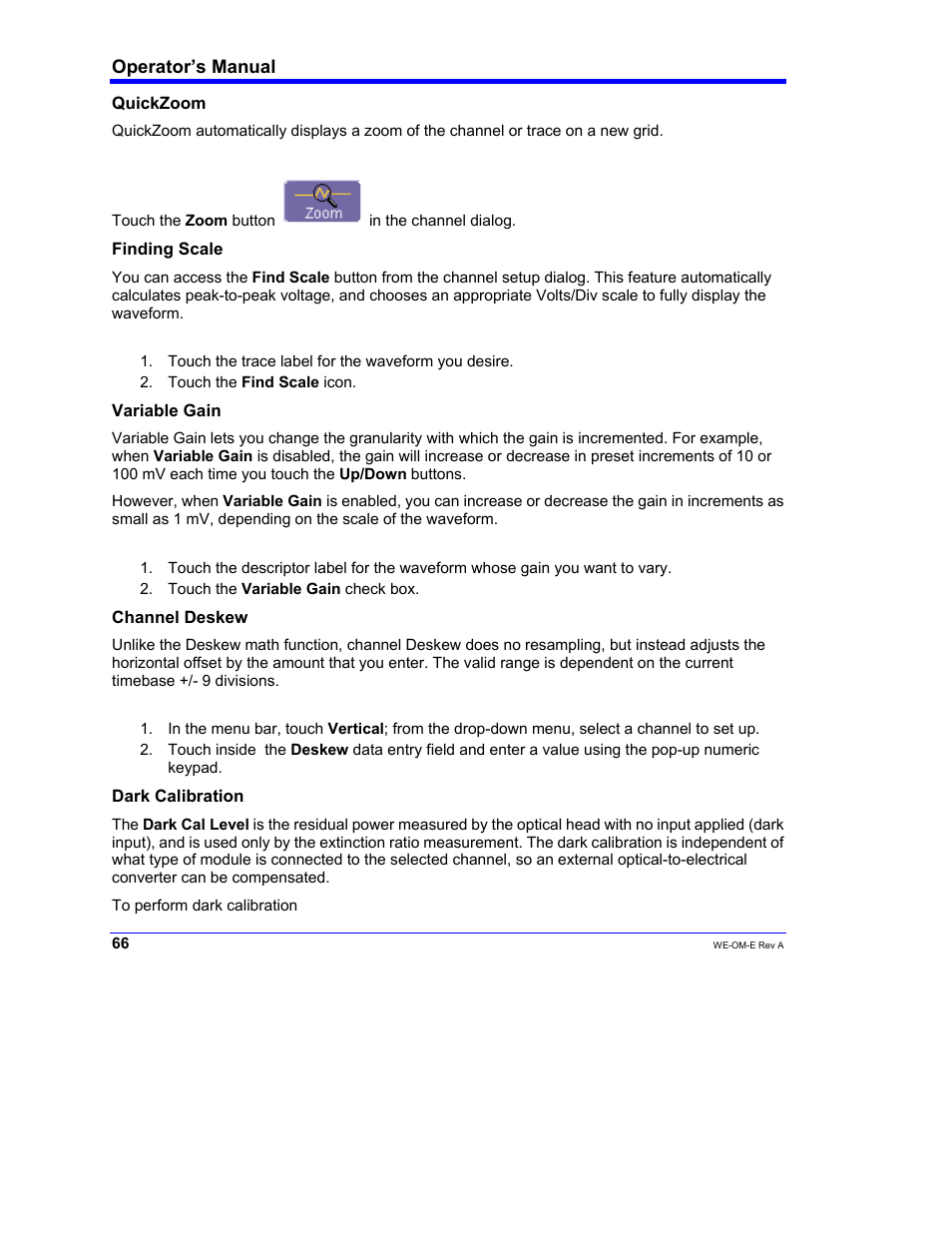 Teledyne LeCroy WaveExpert 100H Operators Manual User Manual | Page 68 / 348