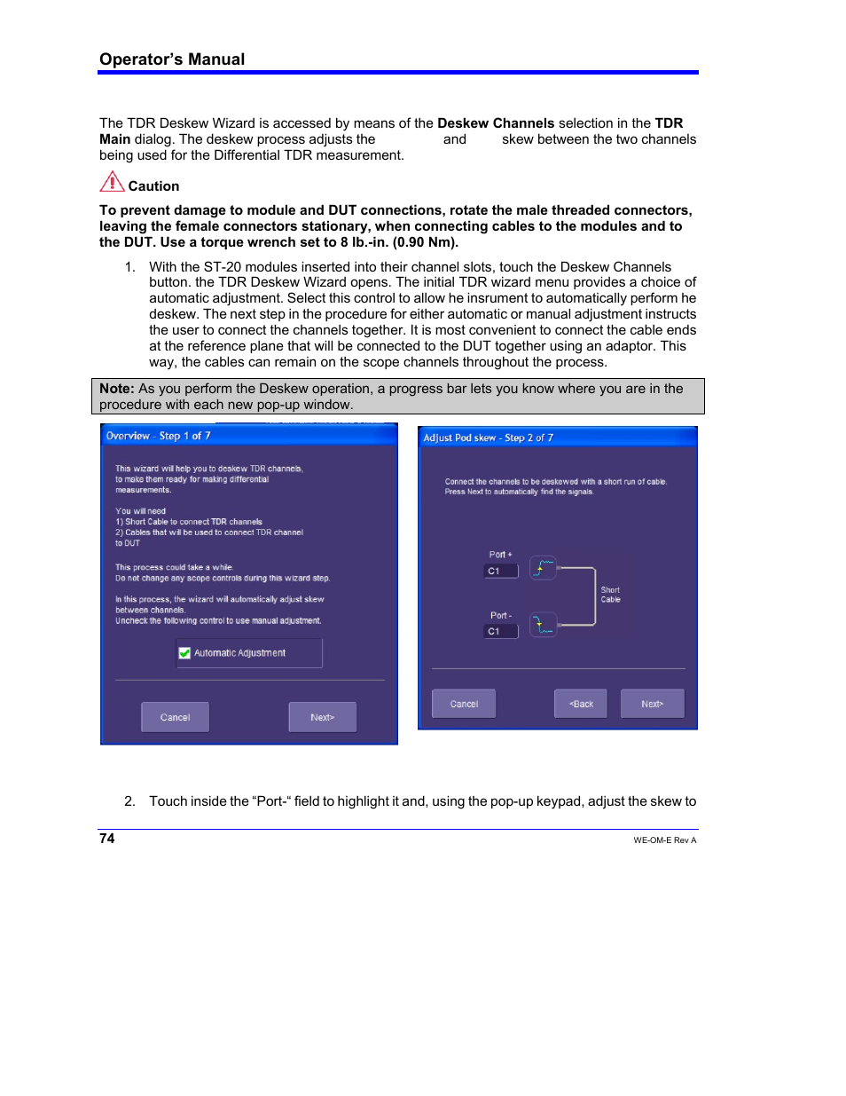Operator’s manual | Teledyne LeCroy WaveExpert 100H Operators Manual User Manual | Page 76 / 348