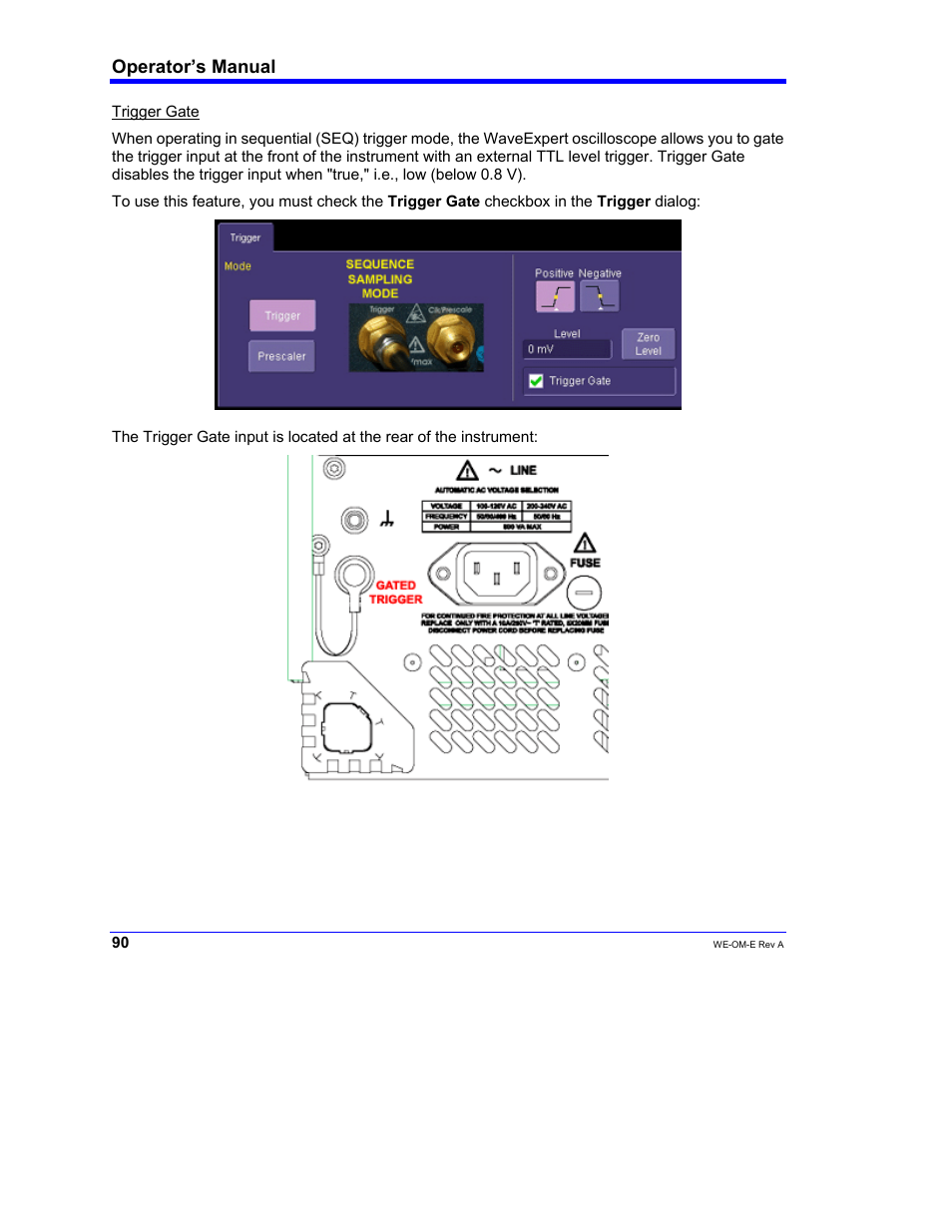 Operator’s manual | Teledyne LeCroy WaveExpert 100H Operators Manual User Manual | Page 92 / 348