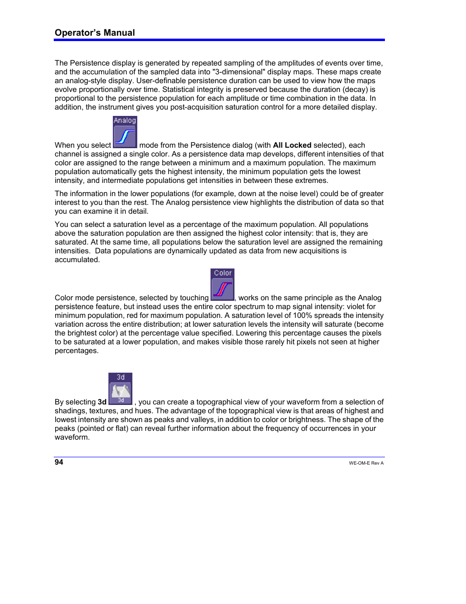 Teledyne LeCroy WaveExpert 100H Operators Manual User Manual | Page 96 / 348