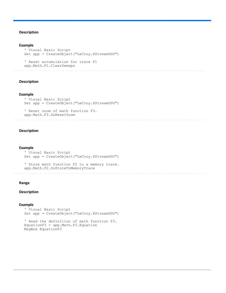 Teledyne LeCroy WaveRunner Automation Command User Manual | Page 134 / 460