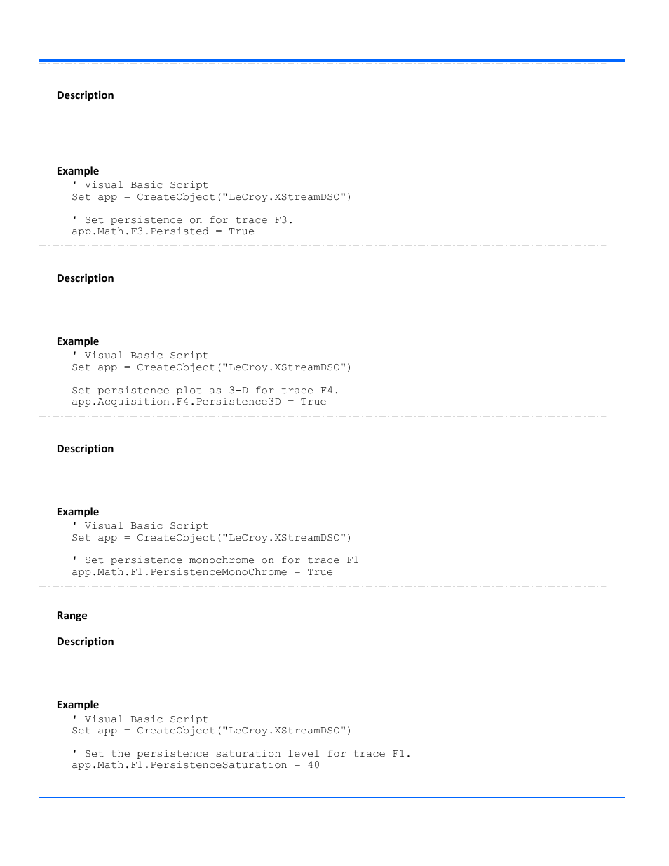 Teledyne LeCroy WaveRunner Automation Command User Manual | Page 138 / 460