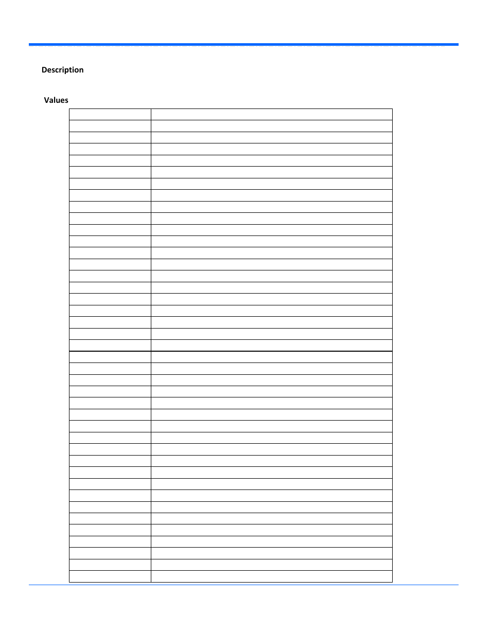 Inputx, Description values | Teledyne LeCroy WaveRunner Automation Command User Manual | Page 146 / 460