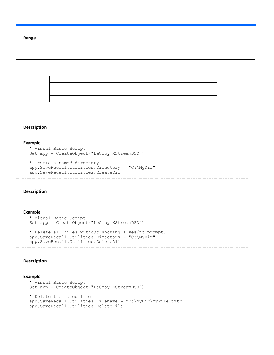 Utilities | Teledyne LeCroy WaveRunner Automation Command User Manual | Page 187 / 460