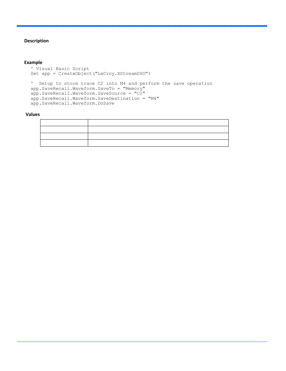 Teledyne LeCroy WaveRunner Automation Command User Manual | Page 190 / 460
