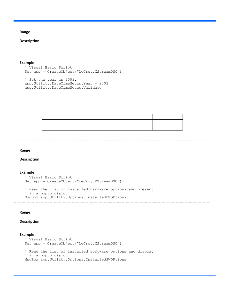 Options | Teledyne LeCroy WaveRunner Automation Command User Manual | Page 306 / 460