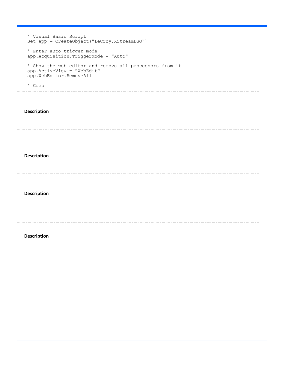 Teledyne LeCroy WaveRunner Automation Command User Manual | Page 318 / 460