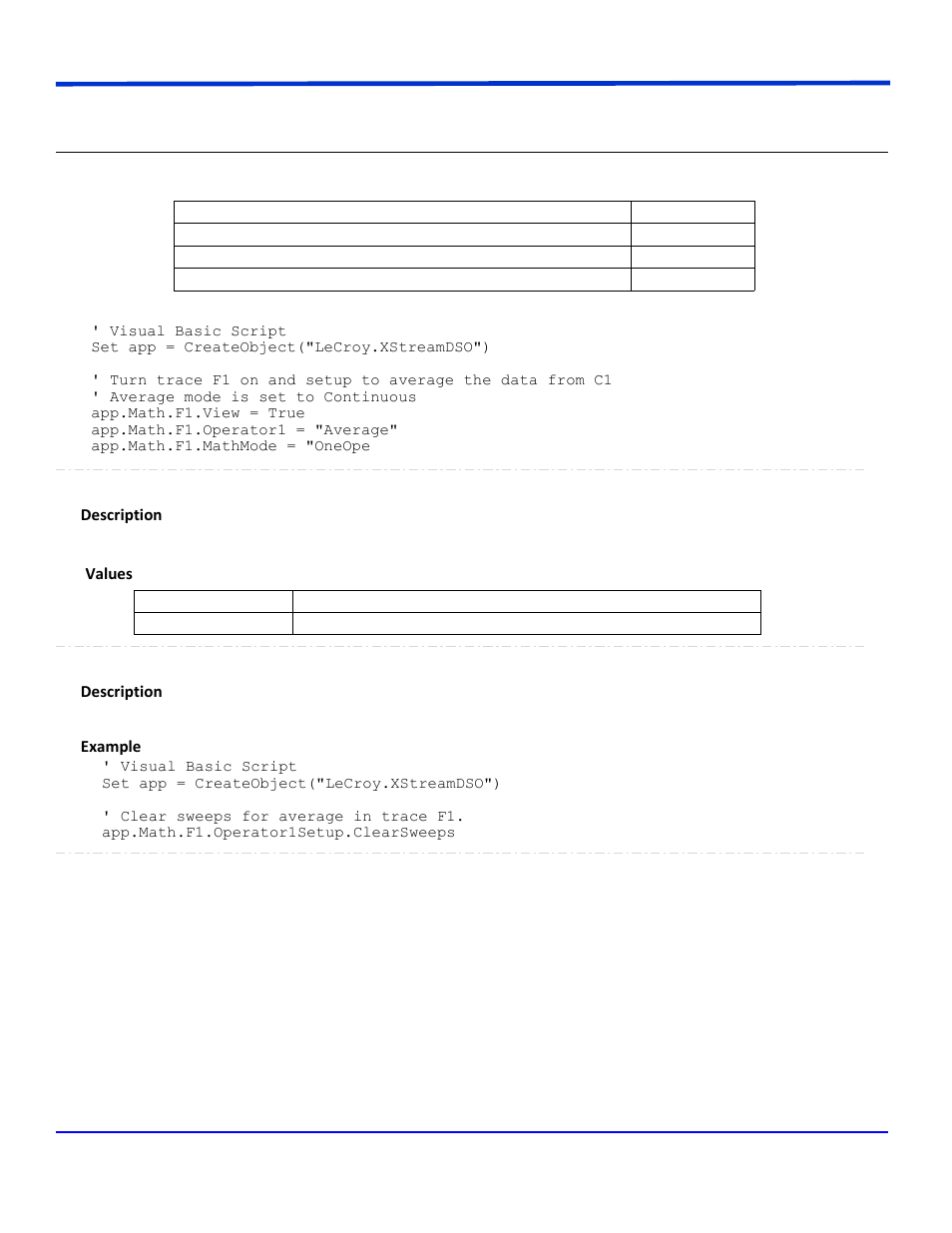 Average | Teledyne LeCroy WaveRunner Automation Command User Manual | Page 332 / 460