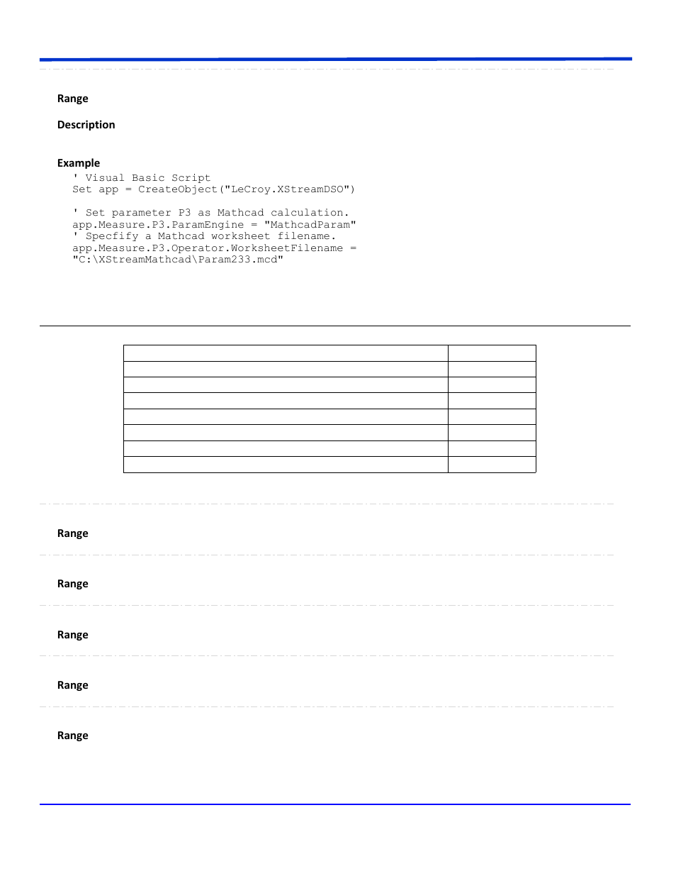 Paramconst | Teledyne LeCroy WaveRunner Automation Command User Manual | Page 371 / 460