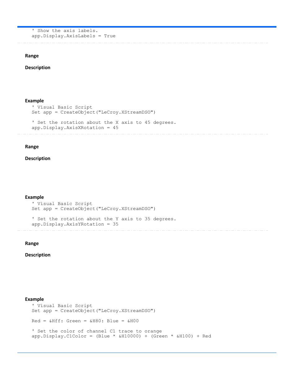 Teledyne LeCroy WaveRunner Automation Command User Manual | Page 89 / 460