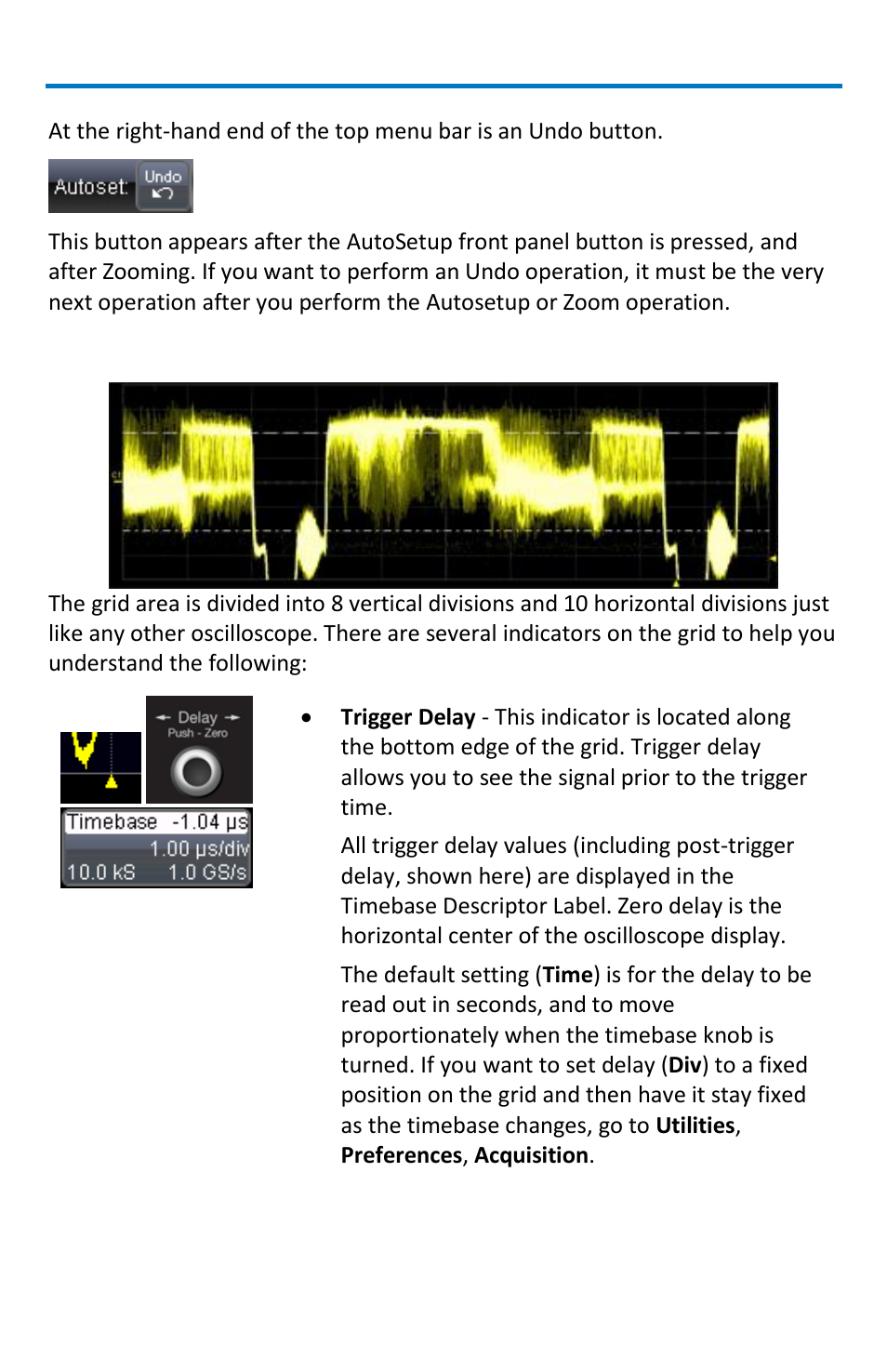 Grid area | Teledyne LeCroy WaveRunner МXi-A Getting Started Manual User Manual | Page 28 / 128