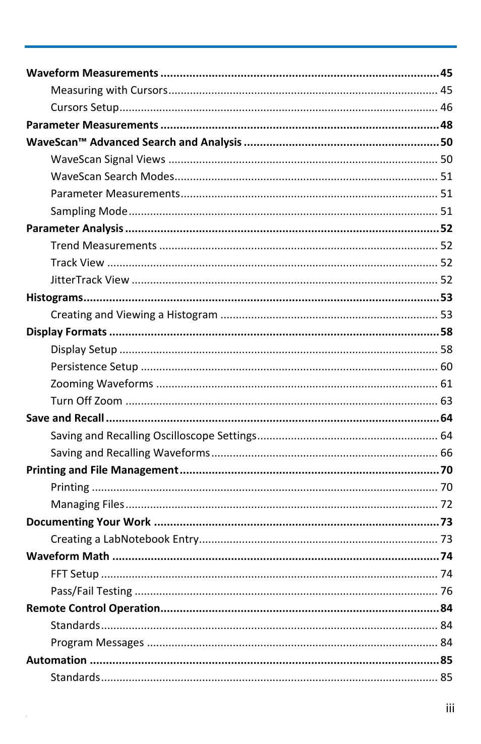 Getting started manual | Teledyne LeCroy WaveRunner МXi-A Getting Started Manual User Manual | Page 7 / 128