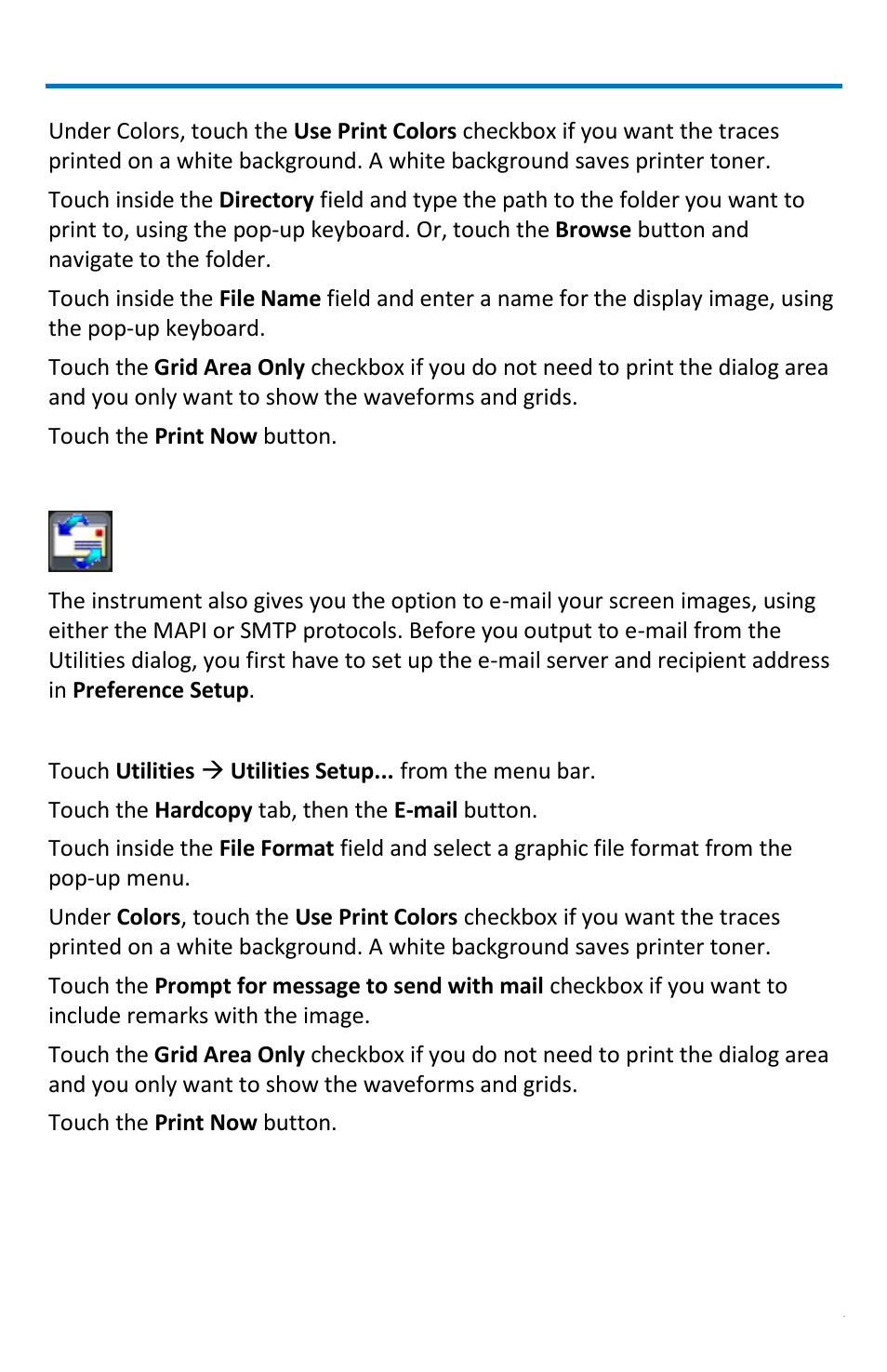 E-mail | Teledyne LeCroy WaveRunner МXi-A Getting Started Manual User Manual | Page 97 / 128