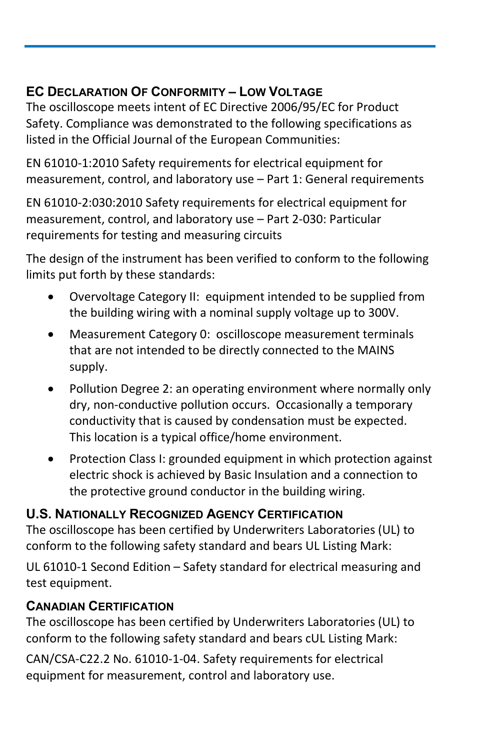 Safety compliance | Teledyne LeCroy WaveRunner 6 Zi and 12-Bit HRO Getting Started Manual User Manual | Page 178 / 198