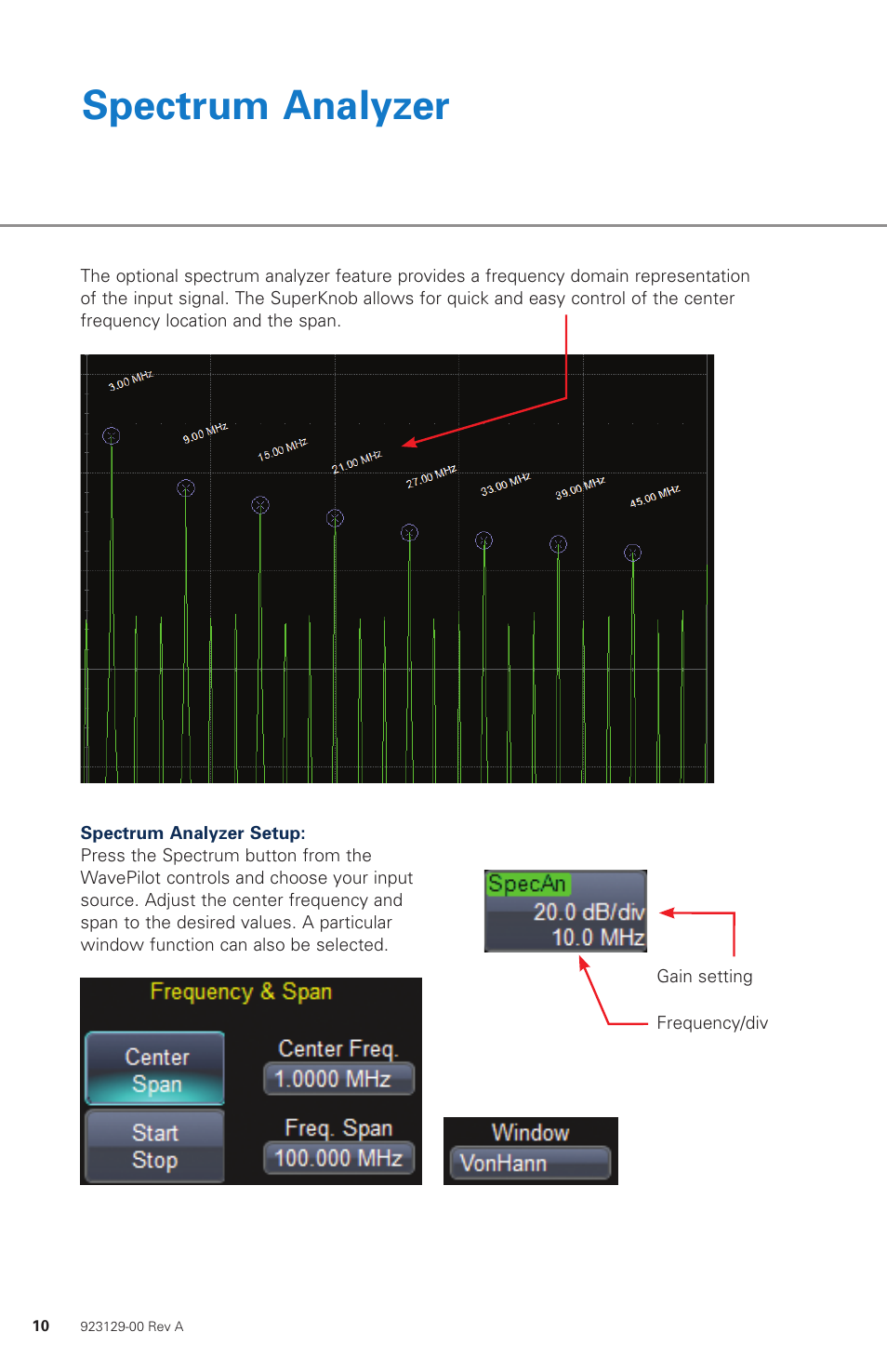 Spectrum analyzer | Teledyne LeCroy WaveRunner 6 Zi Quick Reference Guide User Manual | Page 10 / 20
