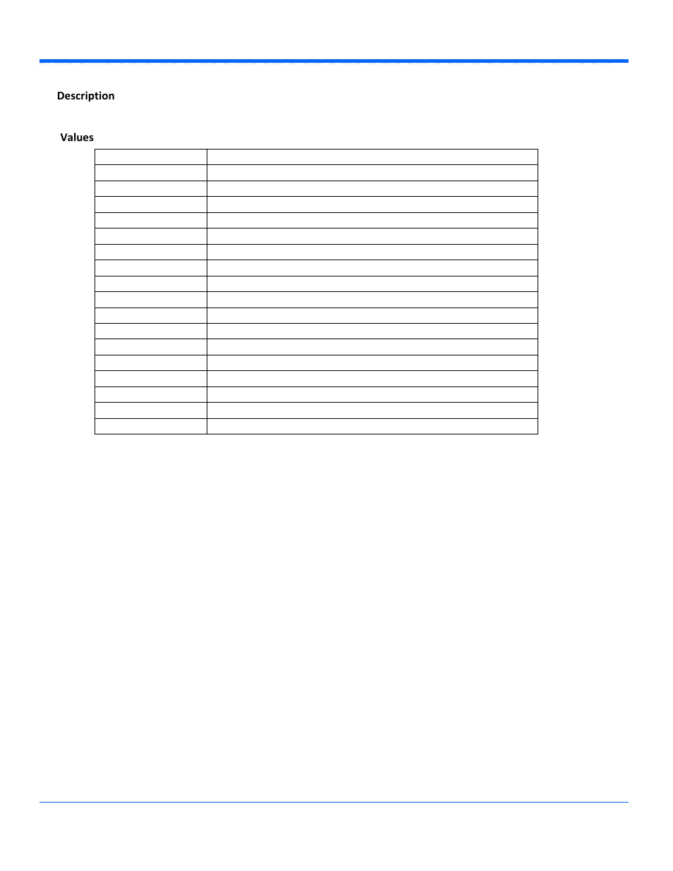 Inputx, Description values | Teledyne LeCroy WaveSurfer Automation Command User Manual | Page 124 / 226