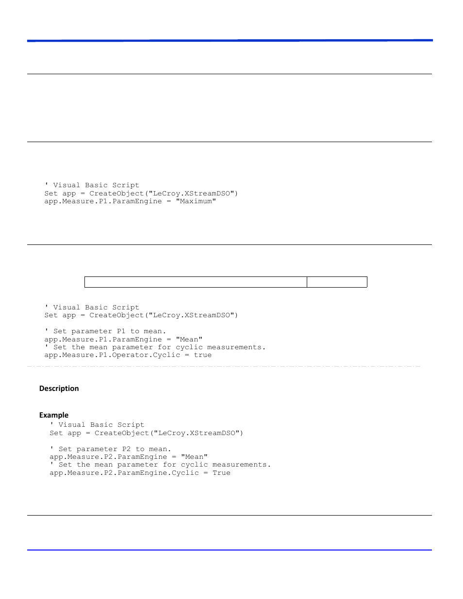 Base, Maximum, Mean | Minimum | Teledyne LeCroy WaveSurfer Automation Command User Manual | Page 218 / 226