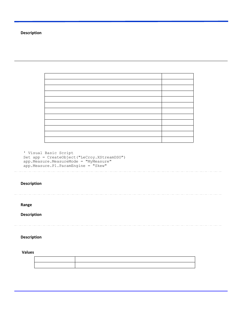 Skew, App.measure.px.operator (paramengine = "skew") | Teledyne LeCroy WaveSurfer Automation Command User Manual | Page 223 / 226