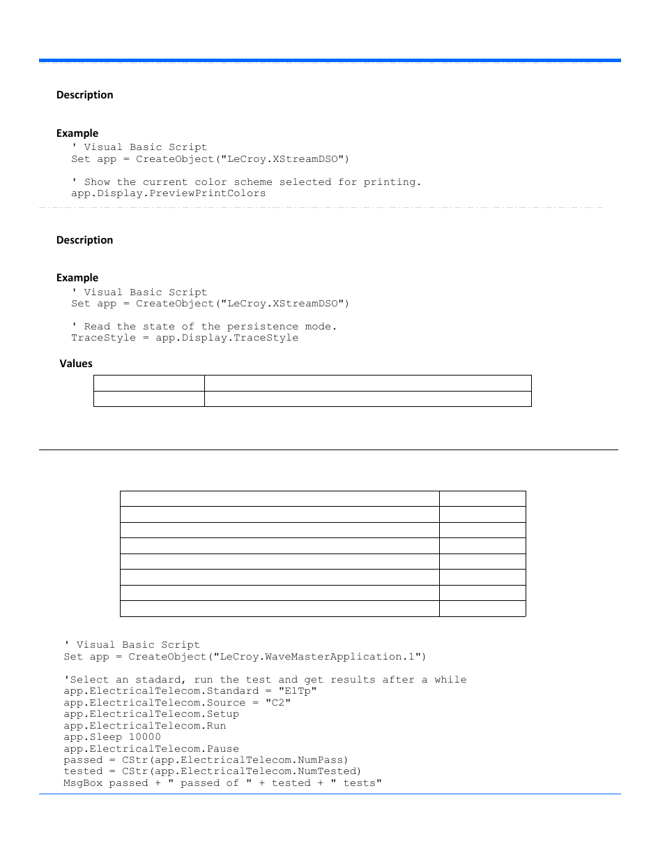 Electricaltelecom | Teledyne LeCroy WaveSurfer Automation Command User Manual | Page 83 / 226