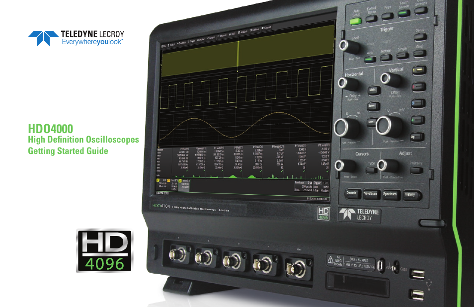 Teledyne LeCroy HDO 4000 Getting Started Guide User Manual | 48 pages