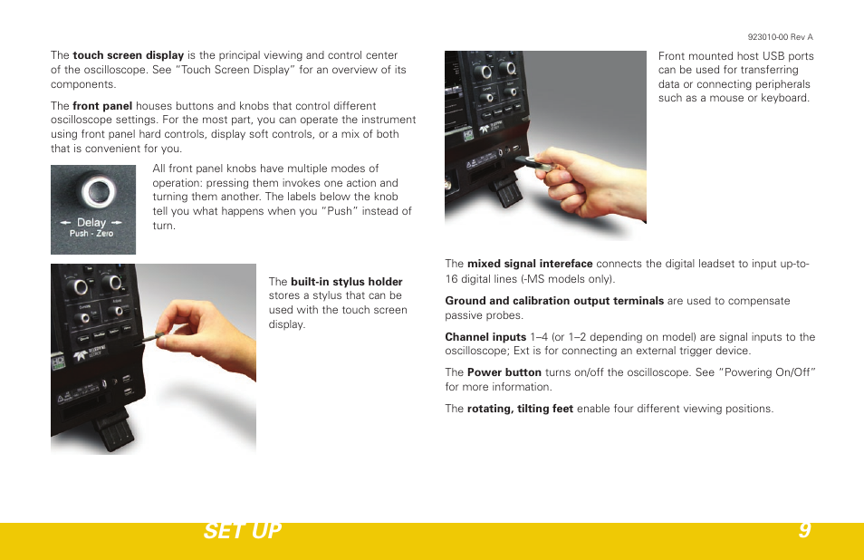 Set up 9 | Teledyne LeCroy HDO 4000 Getting Started Guide User Manual | Page 13 / 48