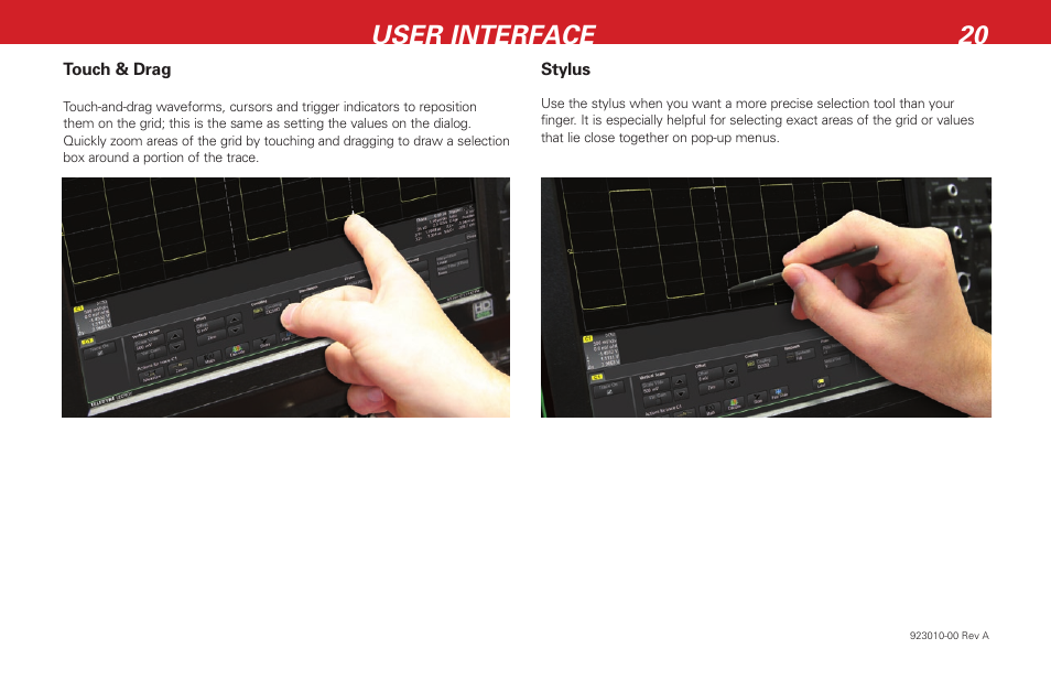 User interface 20 | Teledyne LeCroy HDO 4000 Getting Started Guide User Manual | Page 24 / 48