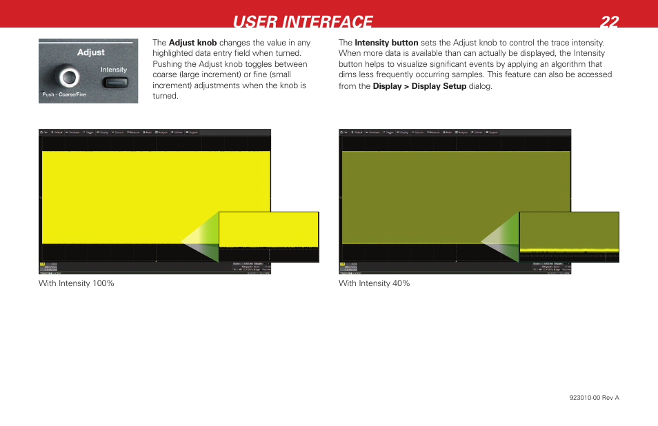 User interface 22 | Teledyne LeCroy HDO 4000 Getting Started Guide User Manual | Page 26 / 48