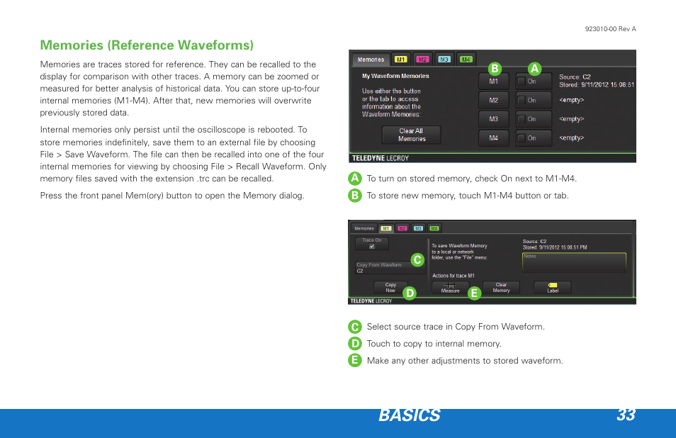 Basics 33 | Teledyne LeCroy HDO 4000 Getting Started Guide User Manual | Page 37 / 48